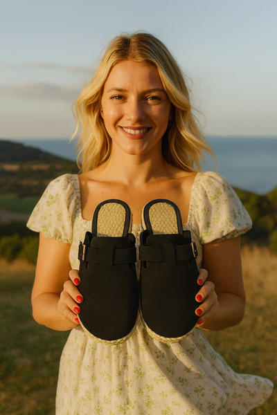 Behtah Kundura New Season Closed Front Daily Comfortable Sabo Slippers House Slippers