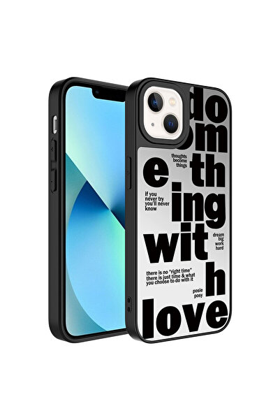 ECRUZ حافظة ECRZ Mirror اللامعة المتوافقة مع هاتف iPhone 13 مع حماية للكاميرا...