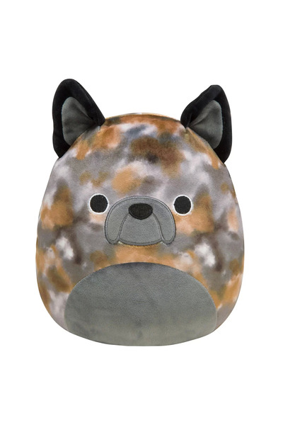 OMZ لعبة سكويش مالو على شكل كلب بولدوغ فرنسي للبنات والأولاد، 20 سم، لعبة تعليمية