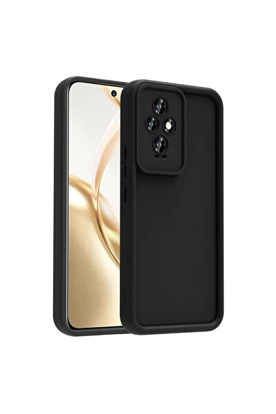 ECRUZ غطاء حماية للكاميرا لهاتف هونر 200 من إي سي آر زد بتصميم الأناناس - أسود