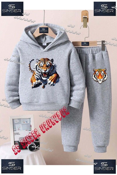 SS SİNSER طقم بدلة رياضية للأطفال من الجنسين بطباعة خاصة 'كابلان وان أتاك'