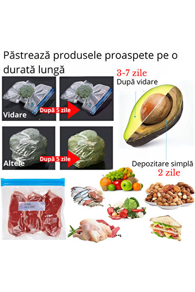 Köken Food vacuum sealer set + 10 vacuum bags, pump device, portable, 3W