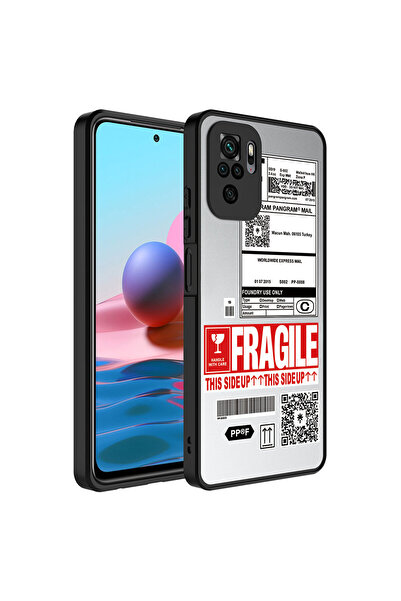 ECRUZ غطاء حماية للكاميرا منقوش بمرآة لهاتف Redmi Note 10، غطاء لامع ECRZ مع ...