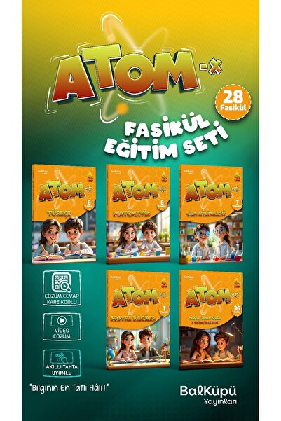 Artıbir Yayınları BALKÜPÜ YAYIN 4.Sınıf ATOM-X set 5 Kitap yeni baskı