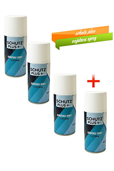 SCHUTZ PLUS Sporcu Sağlığı ,Anestezik Ve Lazer Epilasyon Için Soğutucu Sprey 150 Ml - 3+1 Adet