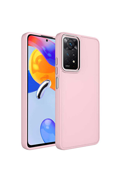 ECRUZ غطاء Redmi Note 11 Pro 5G من السيليكون ECRZ Luna مع إطار معدني وتصميم أ...