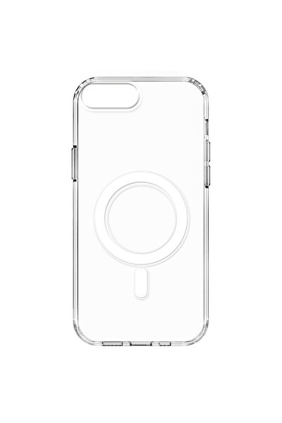 ECRUZ غطاء حماية لهاتف iPhone 7 Plus شفاف وصلب من مادة ECRZ Embos - عديم اللون