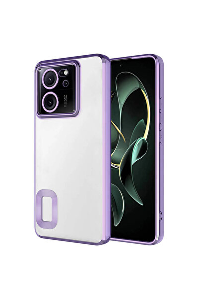 ECRUZ غطاء حماية لكاميرا هاتف Mi 13T Pro بشعار ECRZ Omega - أرجواني