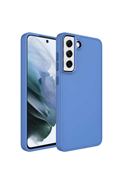 ECRUZ حافظة سيليكون ECRZ Luna متوافقة مع هاتف Galaxy S21 FE مع إطار معدني وتص...