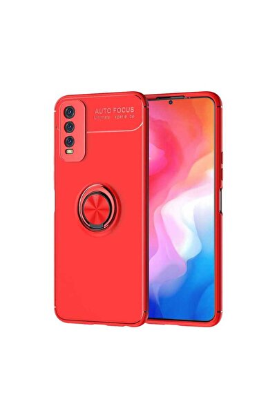 ECRUZ غطاء سيليكون ECRZ Ravel لهاتف Vivo Y11S - أحمر