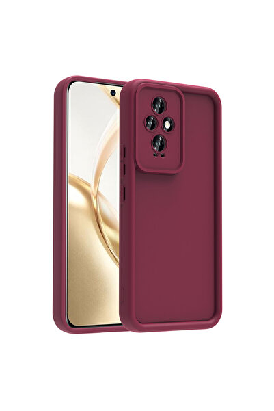 ECRUZ غطاء حماية للكاميرا لهاتف هونور 200 من ECRZ بتصميم الأناناس - لون البرقوق