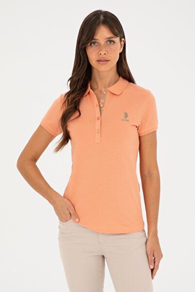 U.S. Polo Assn. Tricou Polo Dama Somon Cu Logo Brodat