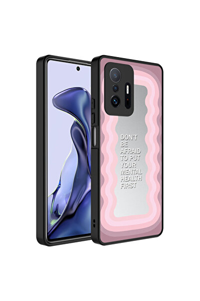 ECRUZ حافظة Mi 11T Pro 5G ذات نمط مرآة لامعة مع حماية للكاميرا غطاء مرآة ECRZ...