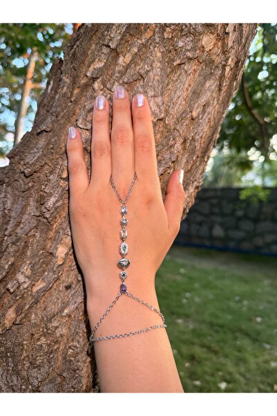 Gulsah's Store حجر الفضة الفولاذية ذو 7 عناصر، ميليس شاهميران