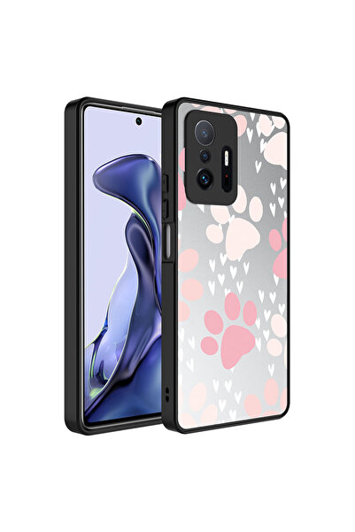 ECRUZ حافظة Mi 11T Pro 5G ذات نمط مرآة لامعة مع حماية للكاميرا - غطاء مرآة EC...