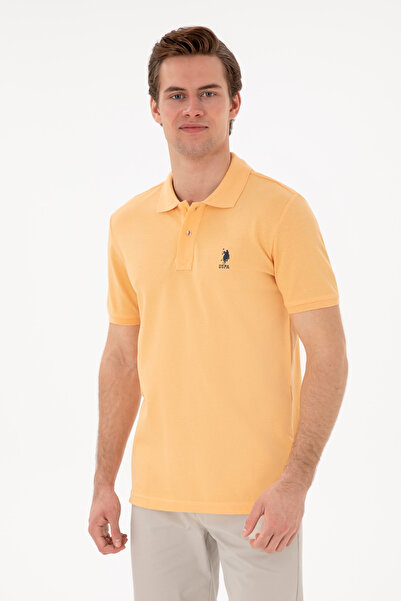 U.S. Polo Assn. Men's Imperial Yellow Polo Shirt With Embroidered Logo