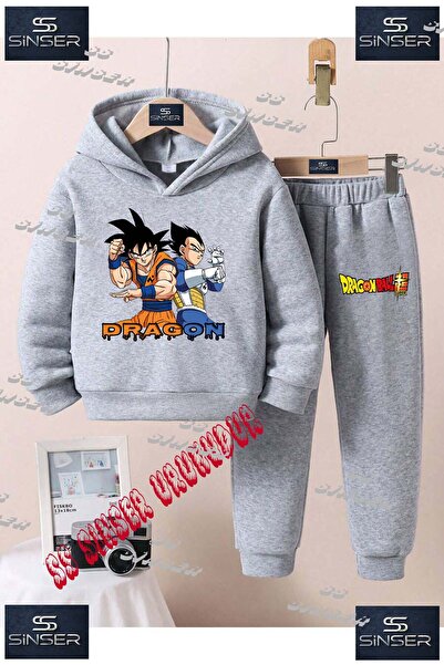 SS SİNSER Детски унисекс комплект от спортен екип с качулка и специален принт...