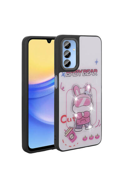 ECRUZ غطاء هاتف جالاكسي A15 من السيليكون مع تصميم ECRZ مع شكل أيقوني منقوش ول...