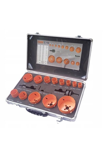 JollyMag Bi-metal core bits for drilling wood, metal, set of 16 pieces, 19-76...