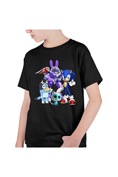 OEM Tricou Copii Baieti Robogobo Bluey Sonic Super Pisicute