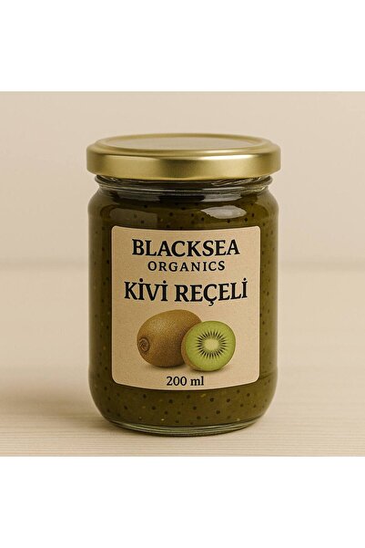 BlackSeaOrganics Doğal Kivi Reçeli 200 ml | Katkısız – Geleneksel Yöntemlerle Hazırlanmış | BlackSea Organics