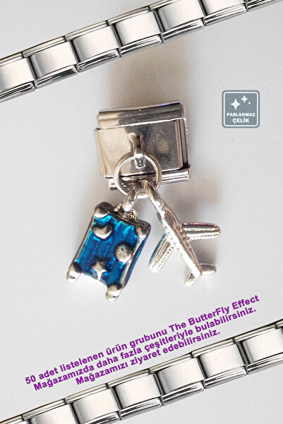 Miss TBee Italian Steel Bracelet - Single Charm