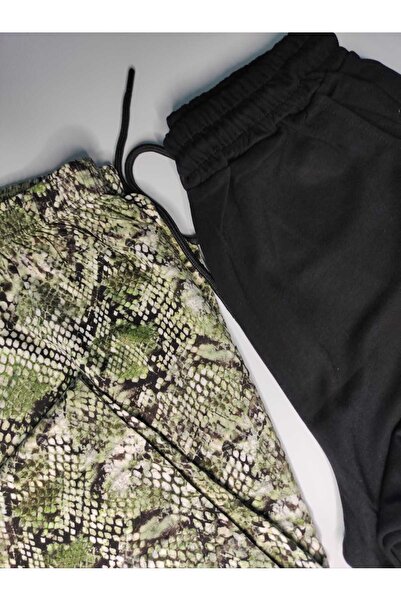 DÜVEN 2-Piece Women's Single-Layer Modal Wide-Leg Sweatpants & Cotton Pajama Bottoms