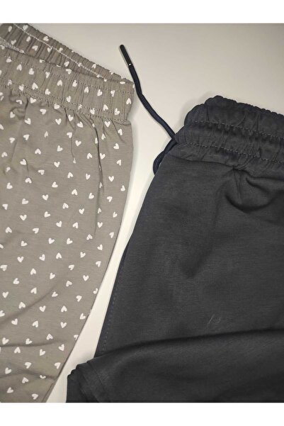 DÜVEN 2-Piece Women's Single-Layer Modal Wide-Leg Sweatpants & Cotton Pajama Bottoms