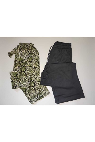 DÜVEN طقم من قطعتين: بنطلون رياضي نسائي واسع الساق من المودال وبنطلون بيجامة ...