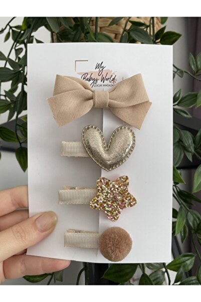 my baby’s world bebek çocuk mağzası Set de 4 catarame maro pentru copii