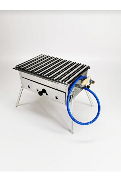 abnturk Süper Kalite Lav Taşlı Tüplü Mangal Izgara Barbekü