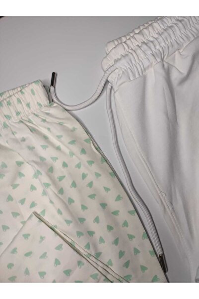 DÜVEN Women's 2-Piece Single-Layer Wide-Leg Soft Modal Sweatpants & Colorful Pajama Bottoms