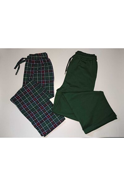 DÜVEN طقم ملابس نوم نسائي مكون من قطعتين، بنطلون فضفاض واسع الساق من قماش الم...