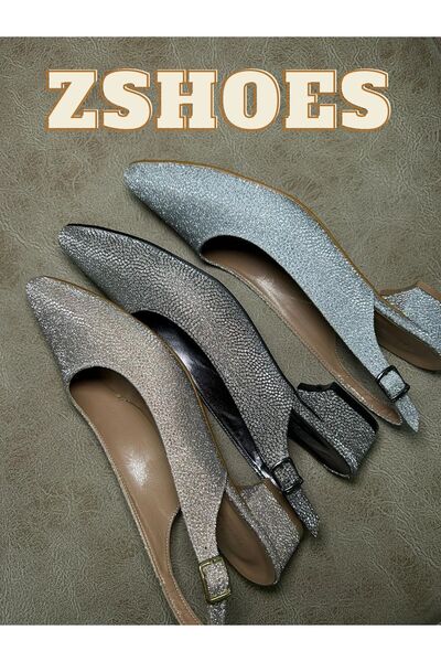 ZSHOES Pantofi cu toc ușor, confortabili, cu spatele reglabil pentru femei (număr mare special inclus 41/42)