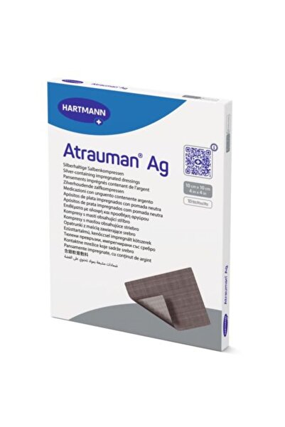 Other Dressing with Neutral Ointment and Silver Atrauman Ag, 10cm x 10cm, 10 pieces, Hartmann