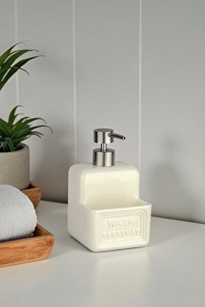 GLAMZE Sünger Bölmeli Sıvı Sabunluk / Sıvı Deterjanlık