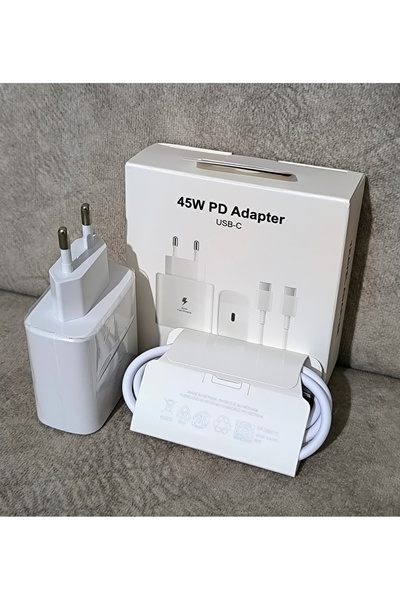 Kotenart Orjinal Samsung Uyumlu Galaxy S22 Ultra - S23 Ultra - S24 Ultra 45W Type-C Süper Hızlı Şarj Aleti