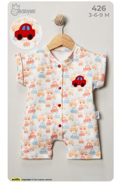 mandalinsbaby Printed Baby Boy Romper