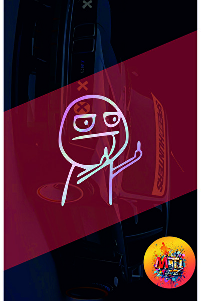 sticker ملصق زجاج السيارة والدراجة النارية من شركة جوست مان أوتو مقاس 15 × 11...