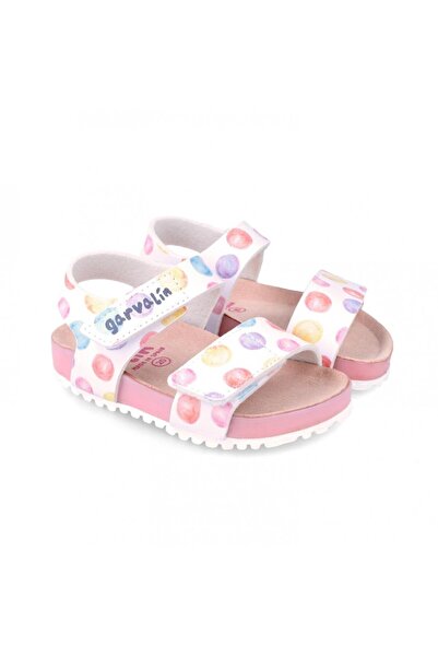 JollyMag Children's leather sandals Colorful balloons, Garvalin, blanco (Size...