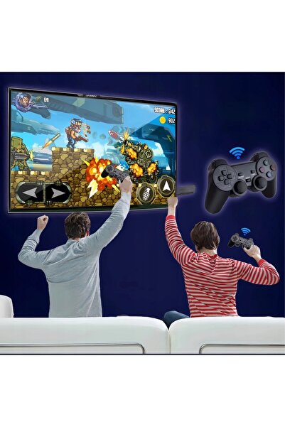 NASZ SWIAT Retro TV Game Console HDMI 64GB 2 Wireless Pads 20000 Games