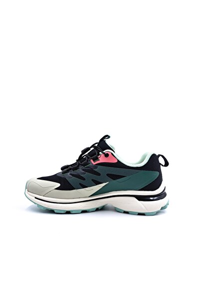 HUMTTO Su Geçirmez Siyah Yeşil Kadın Outdoor Spor Ayakkabı