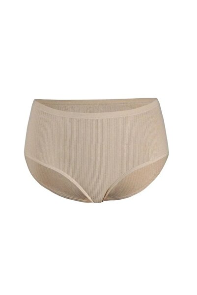 LÜXDRM 10 bucăți chiloți pentru femei cu talie înaltă (derby) cu dungi, 100% bumbac