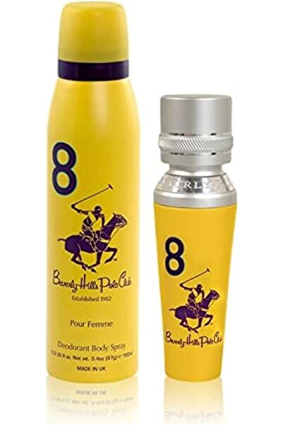 Beverly Hills Polo Club Gift Set Number 8 with Eau de Parfum 100 ml and Deodorant 150 ml for Women by Beverly Hills Polo Clu