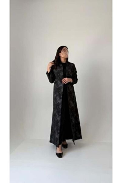 Noor Modern jacquard blazer abaya