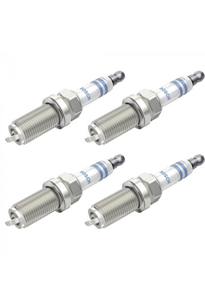 Bosch Set de 4 bujii pentru Hyundai Santa Fe, Infiniti FX, Kia Carnival, Magentis, Nissan 350Z, M