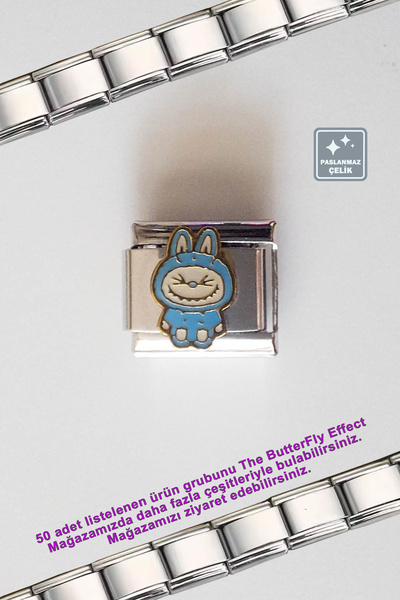 Miss TBee Italian Steel Bracelet - Single Charm