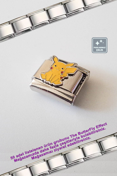 Miss TBee Italian Steel Bracelet - Single Charm