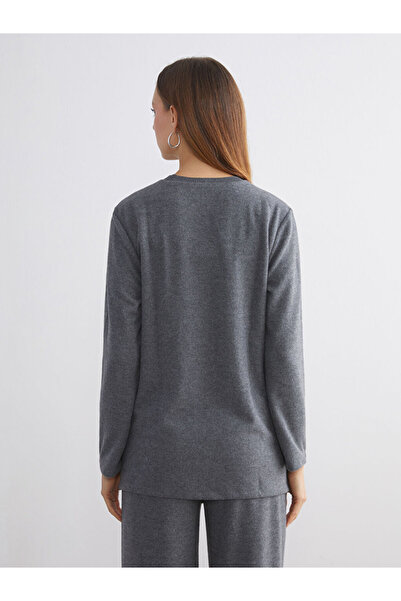 LC Waikiki Λαμπερές επιλογές από το Shining Store | Γυναικείο φούτερ με λαιμόκοψη μεγάλου μεγέθους