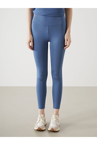 LC Waikiki Blue Women's Leggings with Elastic Waist